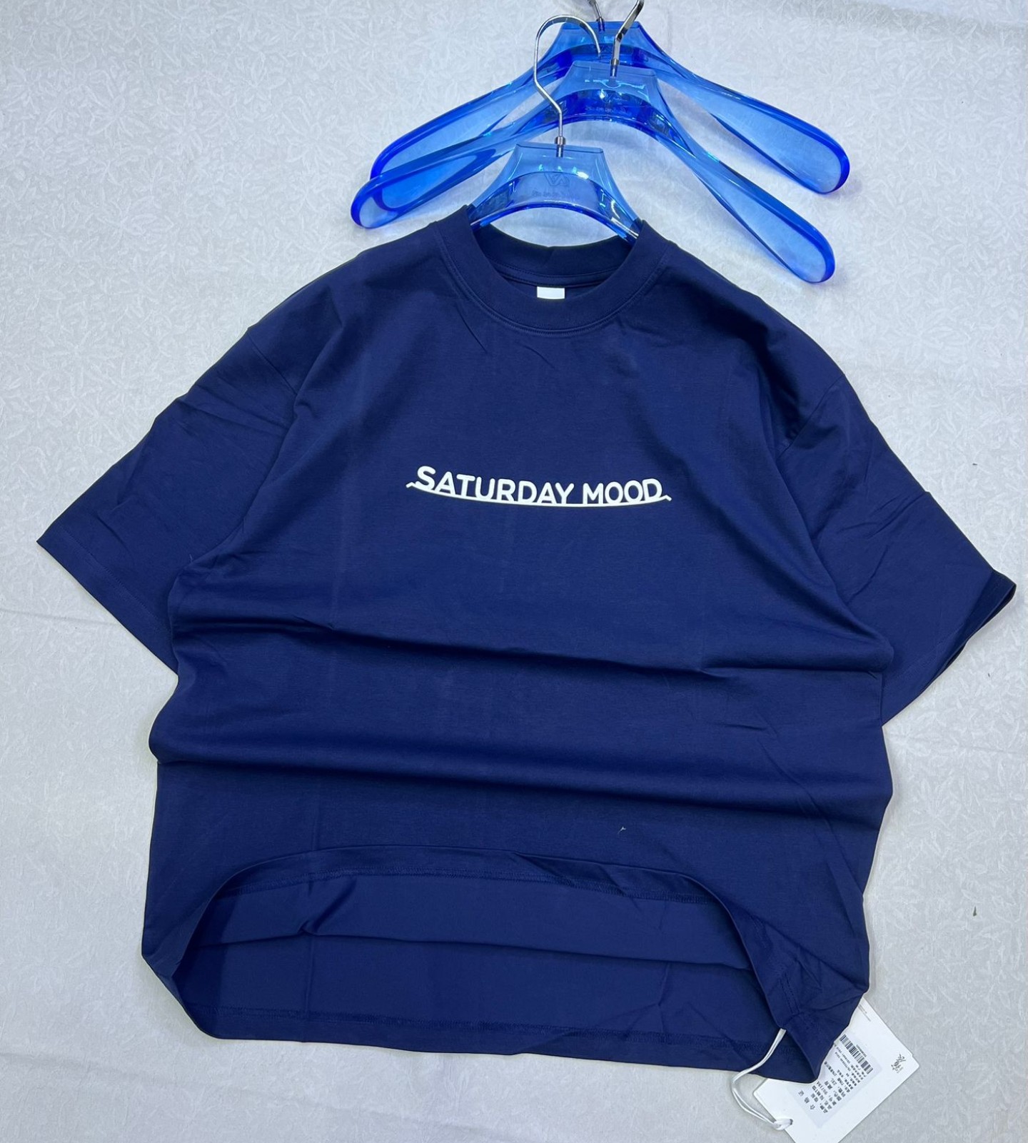 Saturday Mood Navy Blue T-Shirt