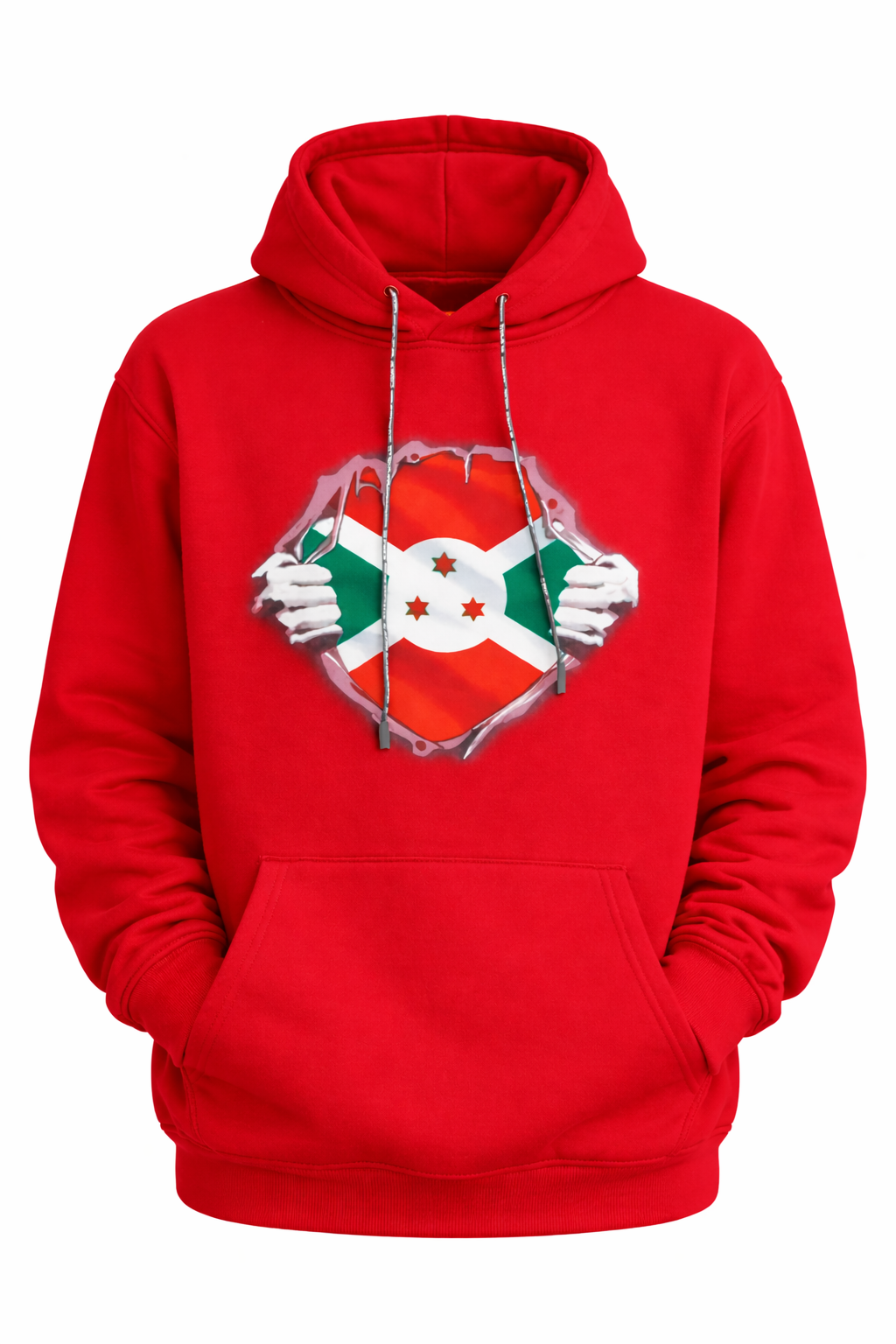 Burundi Pride Reveal Hoodie red