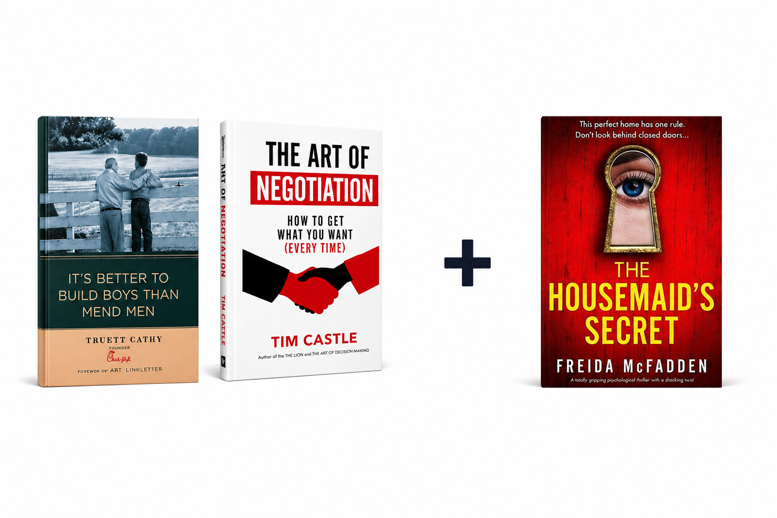 3pcs book's buy 2+1 It’s Better to Build Boys Than Mend Men ,. The Art of Negotiation.   +The Housemaid’s Secret(For free)