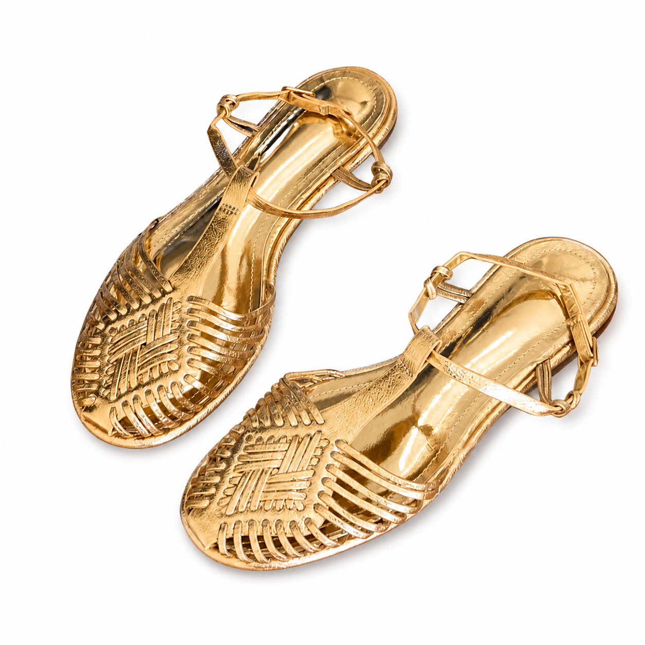 ZARA Gold Sandals – Elegant Style