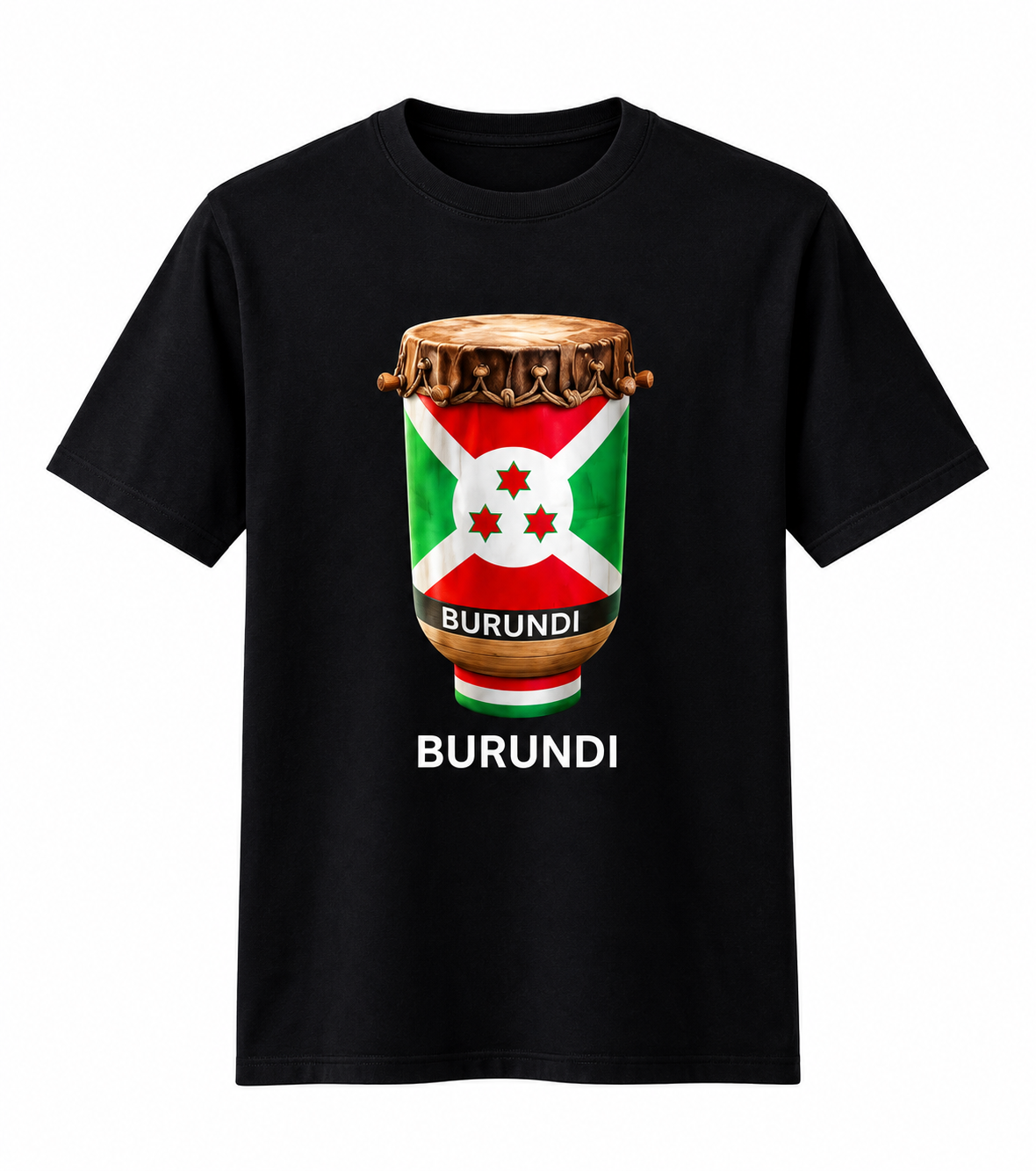 Visit Burundi  T-Shirt – Black INGOMA